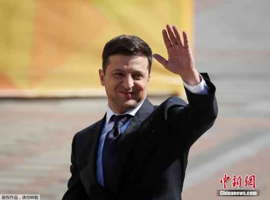 资料图:乌克兰总统泽连斯基。 乌克兰总统称不希望卷入美国国内政治